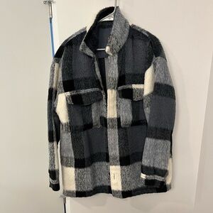 H&M button up shirt jacket